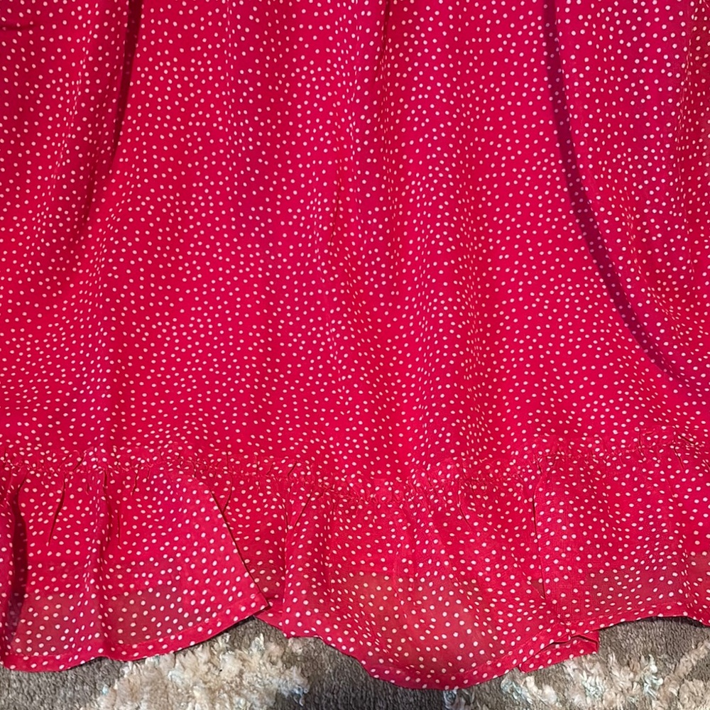 Red Polka Dot Kids Dress by Cat & Jack - Picture 3 of 4